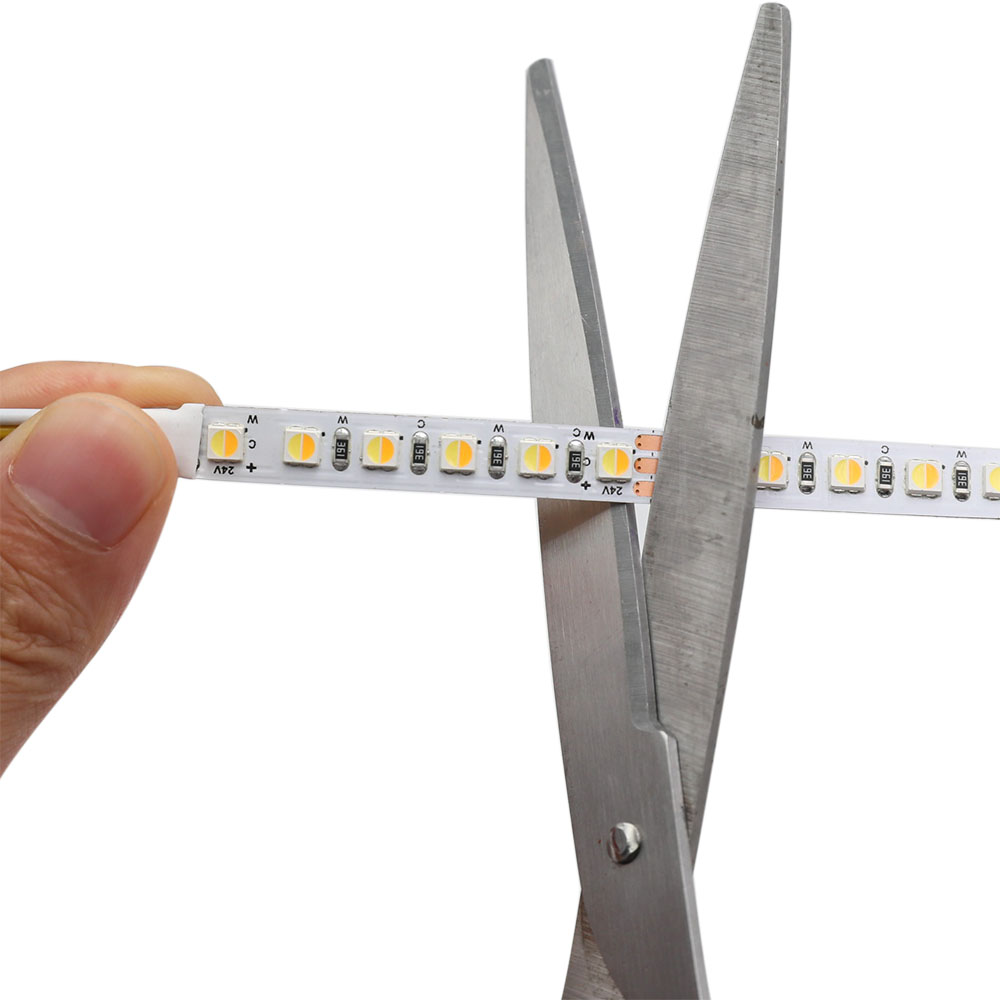 DC24V 3838SMD 16.4Ft 600LEDs 8mm Wide Flexible Tunable White LED Tape Light DC24V 3838SMD 16.4Ft 600LEDs 8mm Wide Flexible Tunable White LED Tape Light